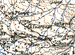 Exemplarische Darstellung der Siegfriedkarte (alte Karte)